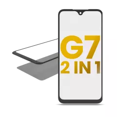 2 in 1 Front Glass With OCA Pre-Installed Compatible For Motorola Moto G7 (XT1962 / 2019)