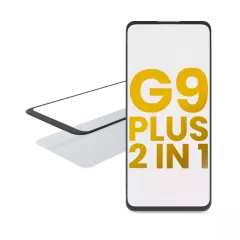2 in 1 Front Glass With OCA Pre-Installed Compatible For Motorola Moto G9 Plus (XT2087 / 2020)