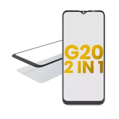 2 in 1 Front Glass With OCA Pre-Installed Compatible For Motorola Moto G20 (XT2128 / 2021)