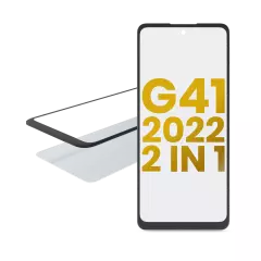 2 in 1 Front Glass With OCA Pre-Installed Compatible For Motorola Moto G41 (XT2167 / 2022)