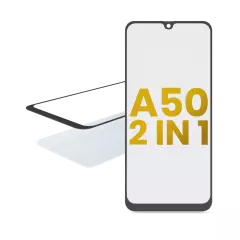 2 in 1 Front Glass With OCA Pre-Installed Compatible For Samsung Galaxy A50 (A505 / 2019)