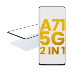 2 in 1 Front Glass With OCA Pre-Installed Compatible For Samsung Galaxy A71 5G (A716 / 2020)