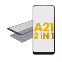 2 in 1 Front Glass With OCA Compatible For Samsung Galaxy A21 (A215 / 2020)