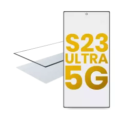 2 in 1 Front Glass With OCA Pre-Installed Compatible For Samsung Galaxy S23 Ultra 5G
