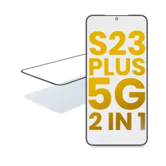 2 in 1 Front Glass With OCA Pre-Installed Compatible For Samsung Galaxy S23 Plus 5G
