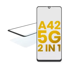 2 in 1 Front Glass With OCA Pre-Installed Compatible For Samsung Galaxy A42 5G (A426 / 2020)
