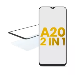 2 in 1 Front Glass With OCA Pre-Installed Compatible For Samsung Galaxy A20 (A205 / 2019)