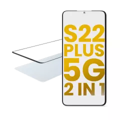 2 in 1 Front Glass With OCA Pre-Installed Compatible For Samsung Galaxy S22 Plus 5G