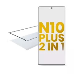 2 in 1 Front Glass With OCA Pre-Installed Compatible For Samsung Galaxy Note 10 Plus