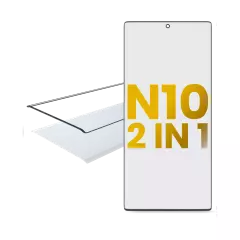 2 in 1 Front Glass With OCA Pre-Installed Compatible For Samsung Galaxy Note 10