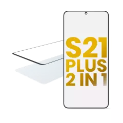 2 in 1 Front Glass With OCA Pre-Installed Compatible For Samsung Galaxy S21 Plus