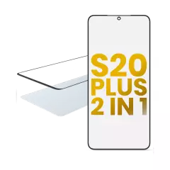 2 in 1 Front Glass With OCA Pre-Installed Compatible For Samsung Galaxy S20 Plus