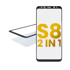 2 in 1 Front Glass With OCA Pre-Installed Compatible For Samsung Galaxy S8
