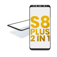 2 in 1 Front Glass With OCA Pre-Installed Compatible For Samsung Galaxy S8 Plus