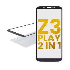 2 in 1 Front Glass With OCA Pre-Installed Compatible For Motorola Moto Z3 Play (XT1929 / 2018)