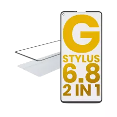 2 in 1 Front Glass With OCA Pre-Installed Compatible For Motorola Moto G Stylus 6.8" (XT2115 / 2021)