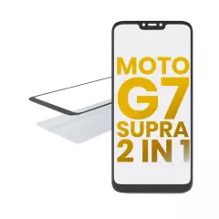 2 in 1 Front Glass With OCA Pre-Installed Compatible For Motorola Moto G7 Supra (XT1955-5 / 2019)