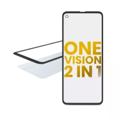 2 in 1 Front Glass With OCA Pre-Installed For Motorola One Vision (XT1970 / 2019)