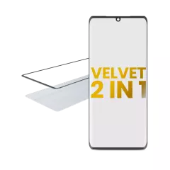 2 in 1 Front Glass With OCA Pre-Installed Compatible For LG Velvet