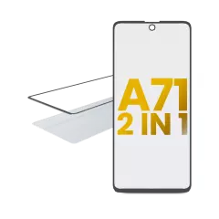 2 IN 1 Front Glass With OCA Pre-Installed Compatible For Samsung Galaxy A71 (A715 / 2020)