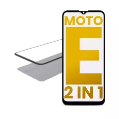 2 in 1 Front Glass With OCA Pre-Installed Compatible For Motorola Moto E (XT2052 / 2020)