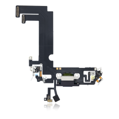 Charging Port Flex Cable Compatible For iPhone 12 Mini (Used OEM Pull) (Black)