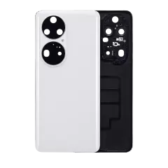 Back cover Glass With Camera Lens Compatible For Huawei P50 Pro (Pearl White)