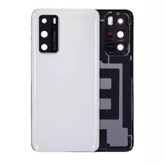 Back cover Glass With Camera Lens Compatible For Huawei P40 (Ice White)