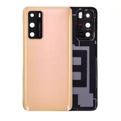 Back cover Glass With Camera Lens Compatible For Huawei P40 (Blush Gold)