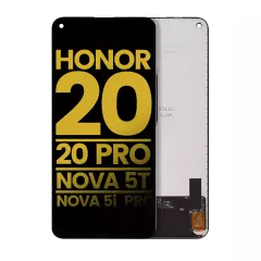 LCD Assembly Without Frame Compatible For Huawei Honor 20 / 20 Pro / Nova 5T / Nova 5i Pro (Refurbished) (Midnight Black)