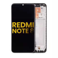 LCD Assembly With Frame Compatible For Xiaomi Redmi Note 8 (Refurbished) (Space Black)