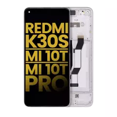 LCD Assembly With Frame Compatible For Xiaomi Redmi K30S / Mi 10T / Mi 10T Pro (Refurbished) (White)