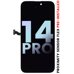 OLED Assembly With Proximity Sensor Flex Pre-Installed Compatible For iPhone 14 Pro (Service Pack)
