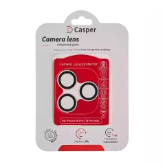 Casper Camera Lens Protector Compatible For iPhone 16 Pro / 16 Pro Max (White Titanium) (Clear)