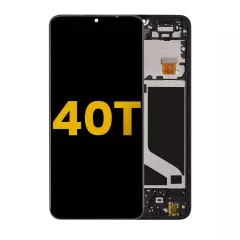 LCD Assembly With Frame Compatible For TCL 40T (Refurbished) (All Colors)