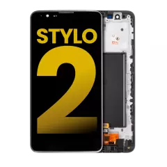 LCD Assembly With Frame Compatible For LG G Stylo 2 (Refurbished) (Black)
