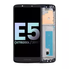 LCD Assembly With Frame For Motorola Moto E5 (XT1920DL / 2018) (Genuine OEM) (Flash Gray)