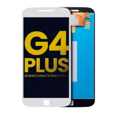 LCD Assembly Without Frame Compatible For Motorola Moto G4 Plus (XT1640 / XT1641 / XT1642 / XT1644 / 2016) (Refurbished) (White)