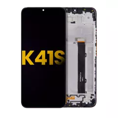 LCD Assembly With Frame Compatible For LG K41S (Refurbished) (All Colors)
