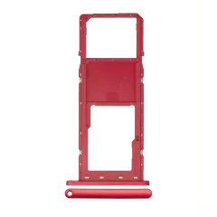 Single Sim Card Tray Compatible For Samsung Galaxy A02S (A025 / 2020) (Red)