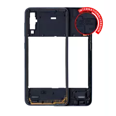 Mid-Frame Housing For Samsung Galaxy A50 (A505 / 2019) (International Version) (Aftermarket Plus) (Black)