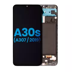 LCD Assembly With Frame (Without Finger Print Sensor) Compatible For Samsung Galaxy A30s (A307 / 2019) (Aftermarket: Incell) (All Colors)