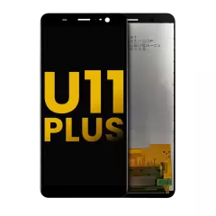 LCD Assembly Without Frame Home Button Pre-Installed Compatible For HTC U11 Plus (Refurbished) (Black)