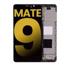 LCD Assembly With Frame Compatible For Huawei Mate 9 (Refurbished) (Black)