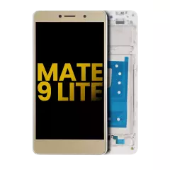 LCD Assembly With Frame Compatible For Huawei Mate 9 Lite (Refurbished) (Gold)