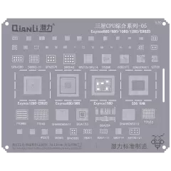 Bumblebee Stencil (QS530) Samsung CPU 05-Exynos880 / 980 / 1080 / 1280 / E8825 (Qianli)