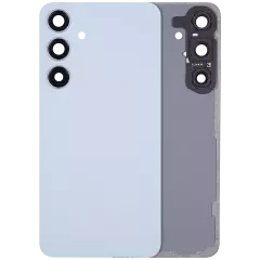 Back Cover Glass With Camera Lens Compatible For Samsung Galaxy S24 Plus 5G (No Logo) (Aftermarket Plus) (Sapphire Blue)