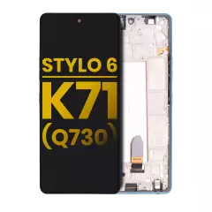 LCD Assembly With Frame Compatible For LG Stylo 6 / K71 (Refurbished) (Blue)