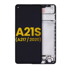 LCD Assembly With Frame For Samsung Galaxy A21s (A217 / 2020) (Refurbished) (All Colors)