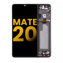 LCD Assembly With Frame Compatible For Huawei Mate 20 (Refurbished) (Twilight Black)